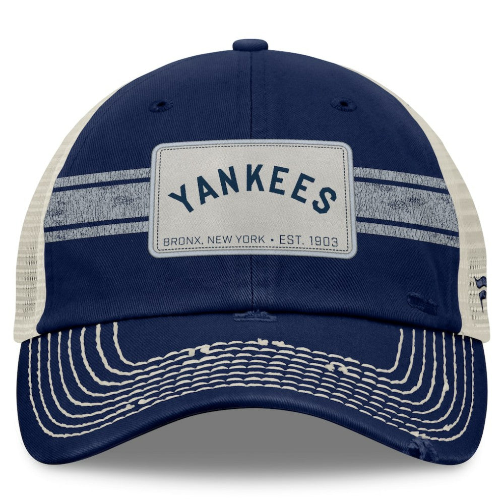 New York Yankees Fanatics  Heritage Stripe Trucker Adjustable Hat Near Me