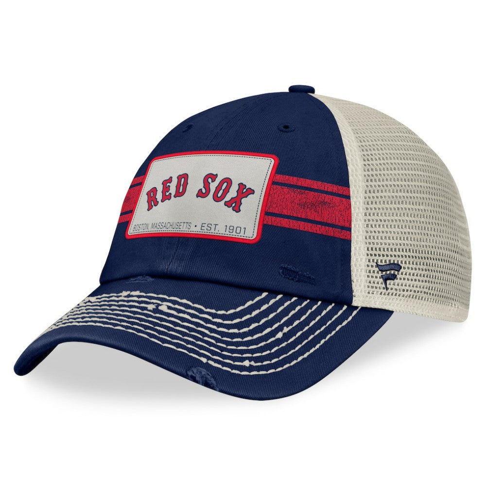 Boston Red Sox Fanatics  Heritage Stripe Trucker Adjustable Hat Online