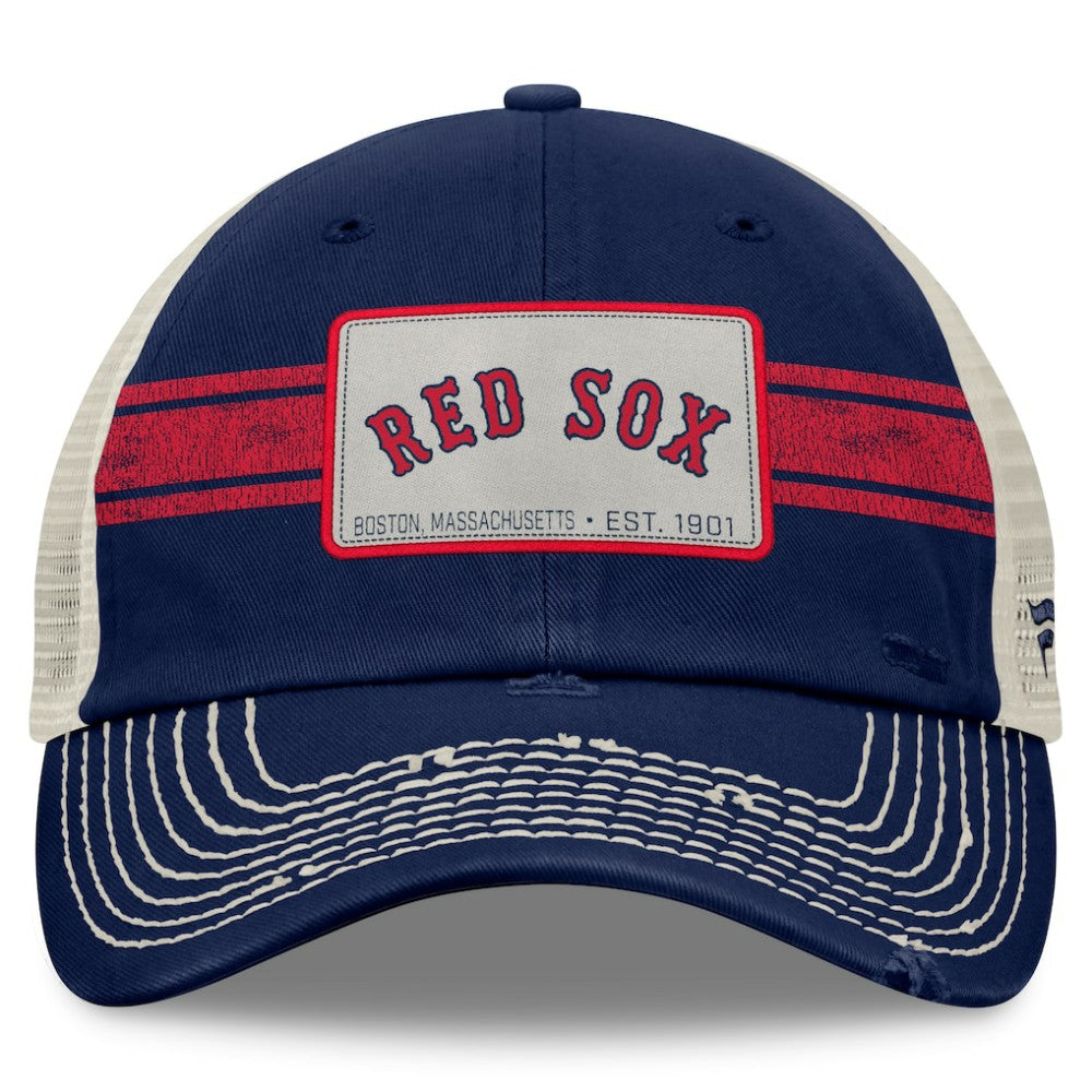Boston Red Sox Fanatics  Heritage Stripe Trucker Adjustable Hat Online