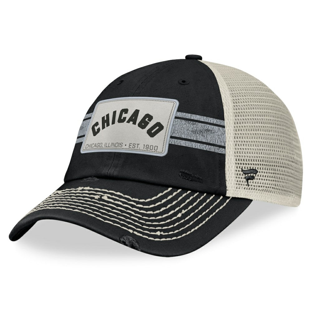 Chicago White Sox Fanatics  Heritage Stripe Trucker Adjustable Hat Lifestyle