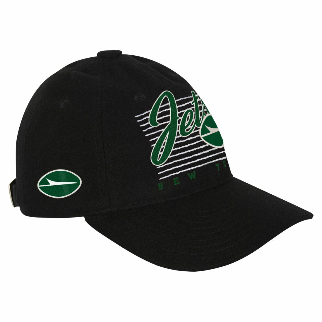 New York Jets Youth Retro Wooly Adjustable Hat Black - NFL
