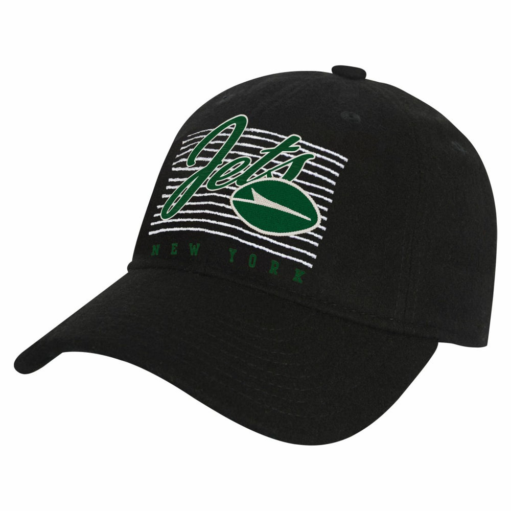 New York Jets Youth Retro Wooly Adjustable Hat Black - NFL
