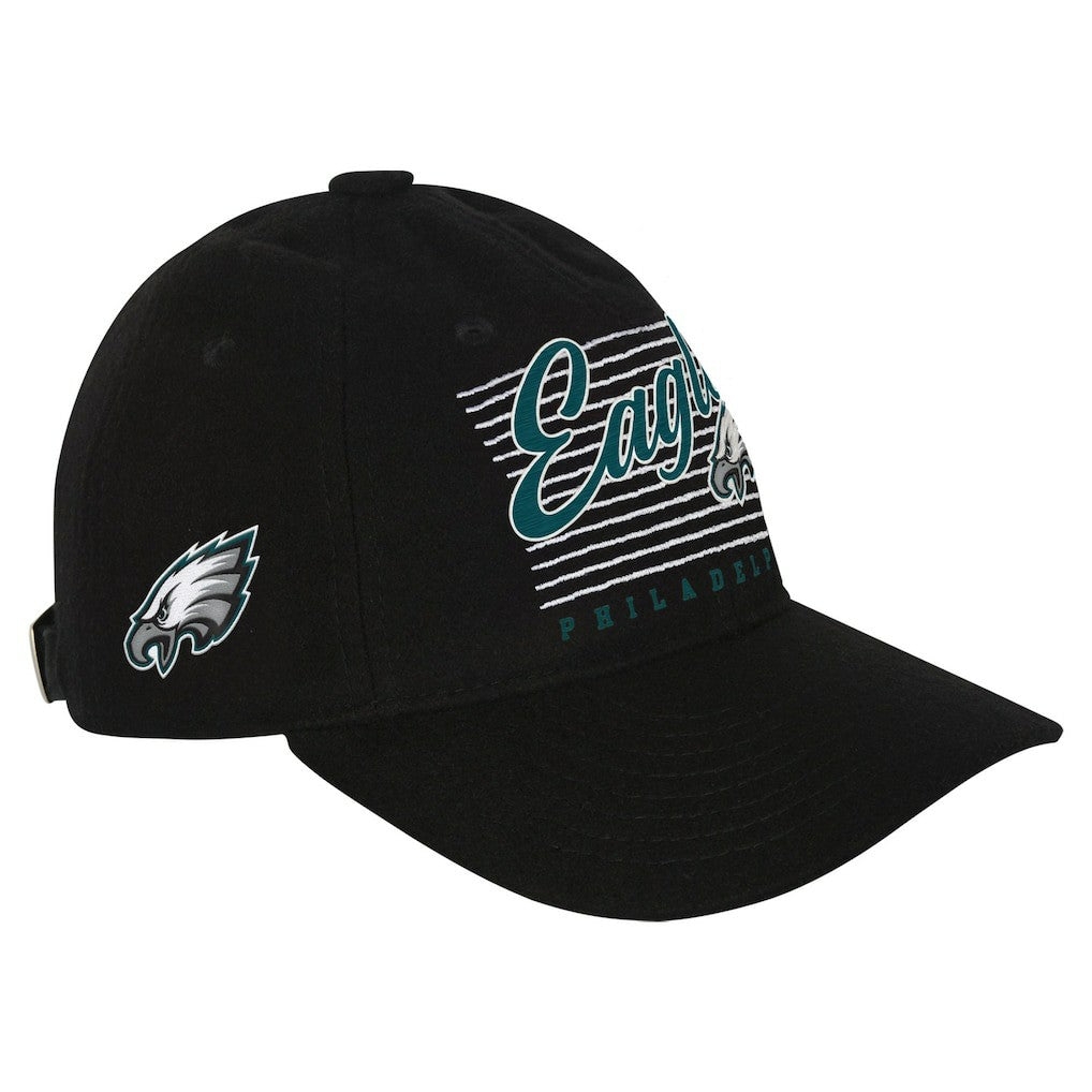 Philadelphia Eagles Youth Retro Wooly Adjustable Hat Black - NFL