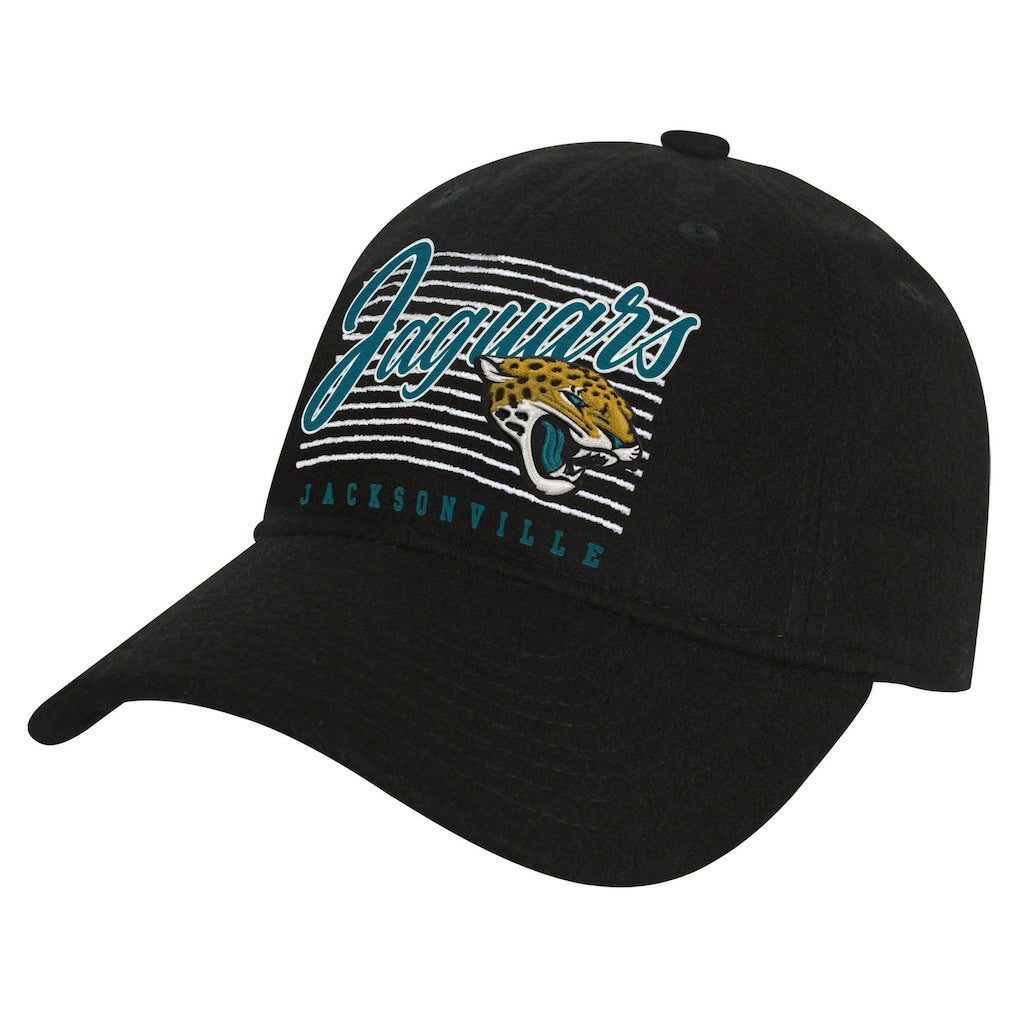 Jacksonville Jaguars Youth Retro Wooly Adjustable Hat Black - NFL