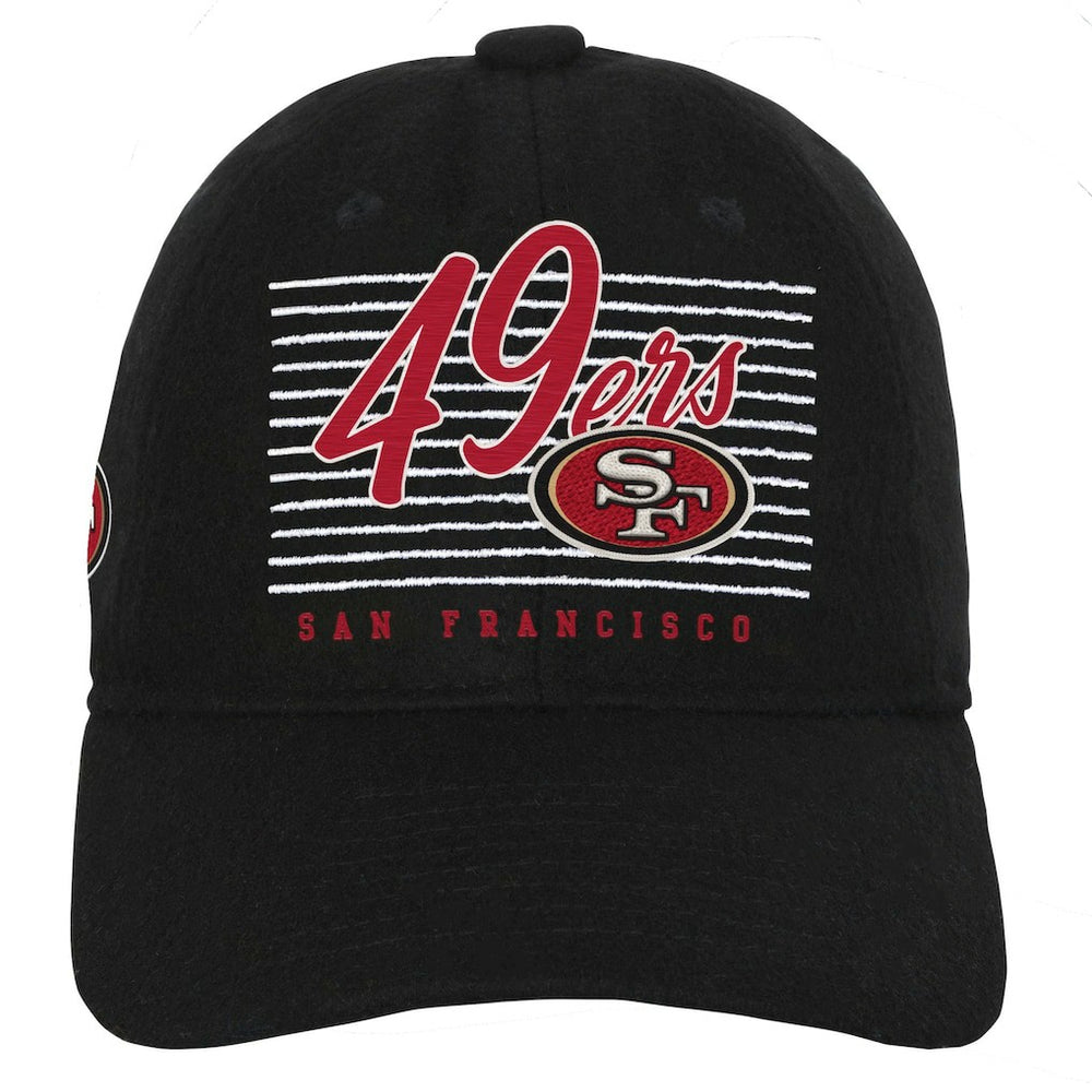 San Francisco 49ers Youth Retro Wooly Adjustable Hat Black - NFL