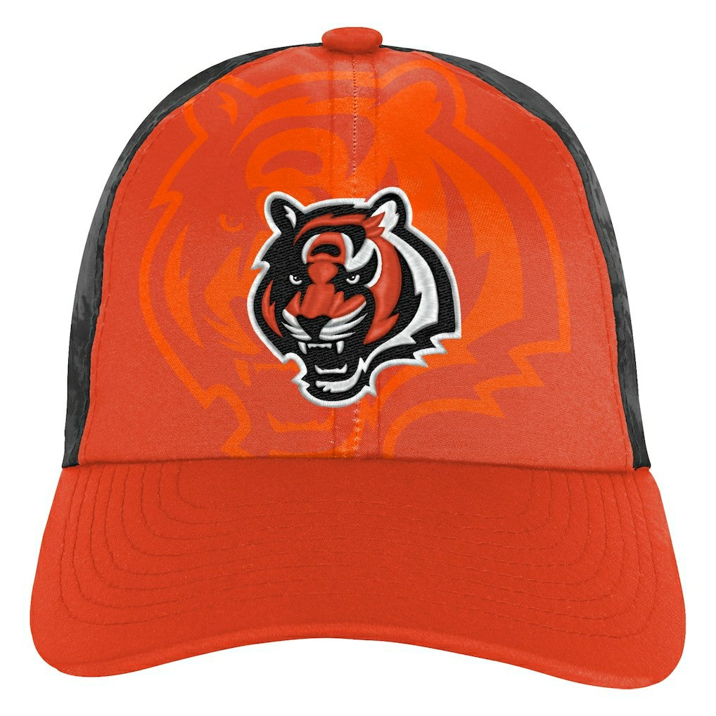 Cincinnati Bengals Youth Combine Two-Tone Adjustable Hat Orange/Black - NFL