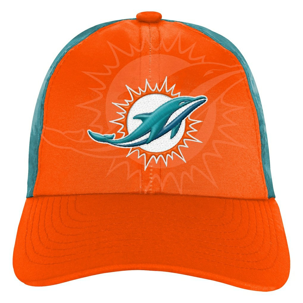 Miami Dolphins Youth Combine Two-Tone Adjustable Hat Orange/Aqua - NFL