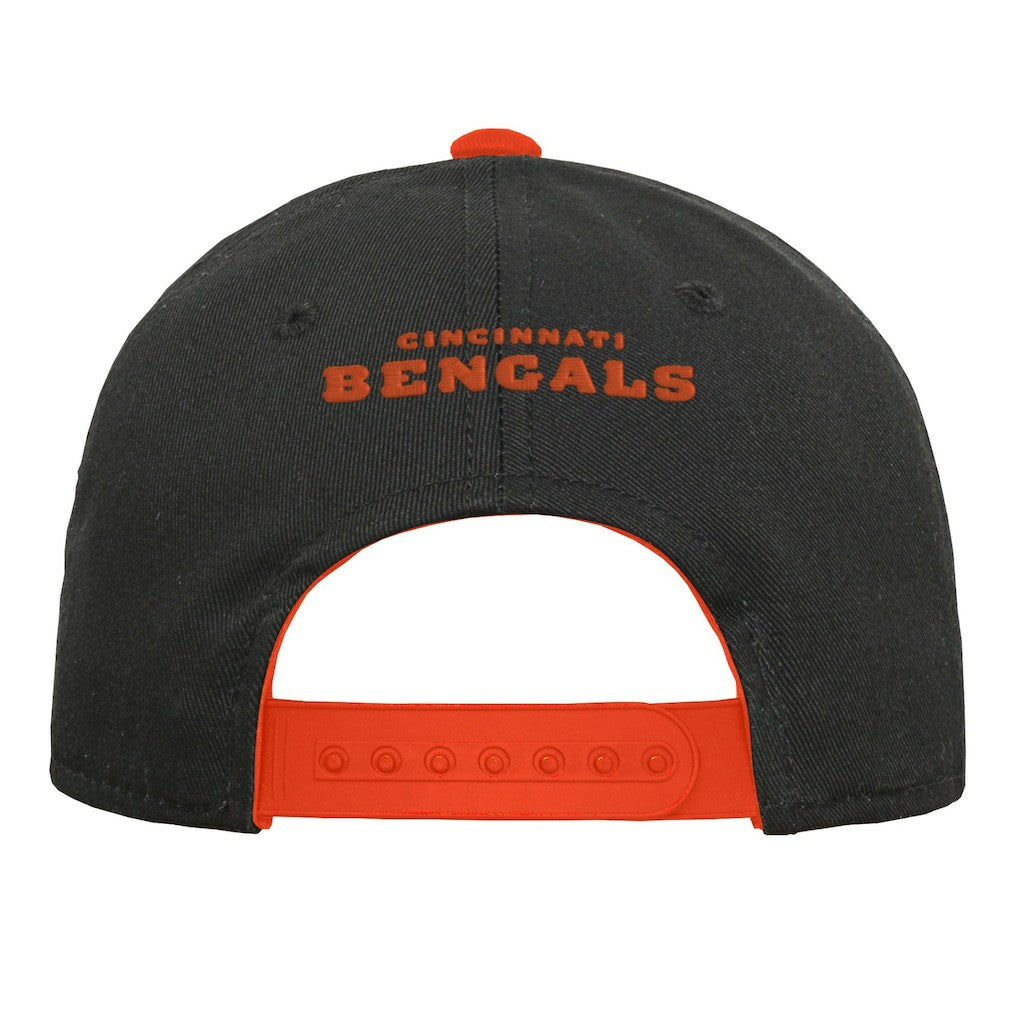 Cincinnati Bengals Youth Team Pre-Curved Adjustable Hat Black - NFL