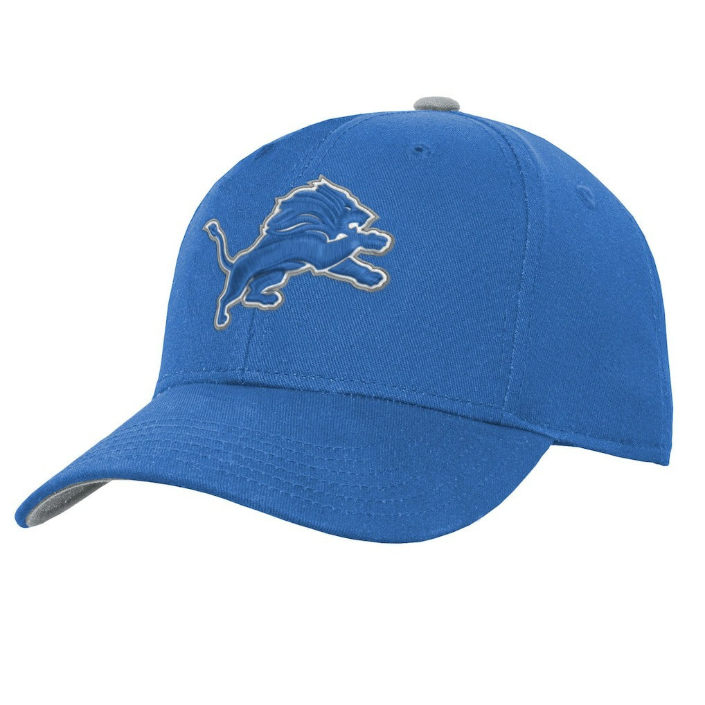 Detroit Lions Youth Team Pre-Curved Adjustable Hat Blue - NFL