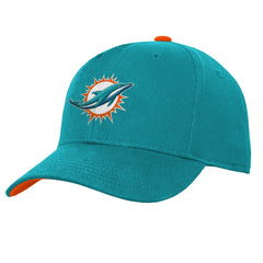 Miami Dolphins Youth Team Pre-Curved Adjustable Hat Aqua - NFL