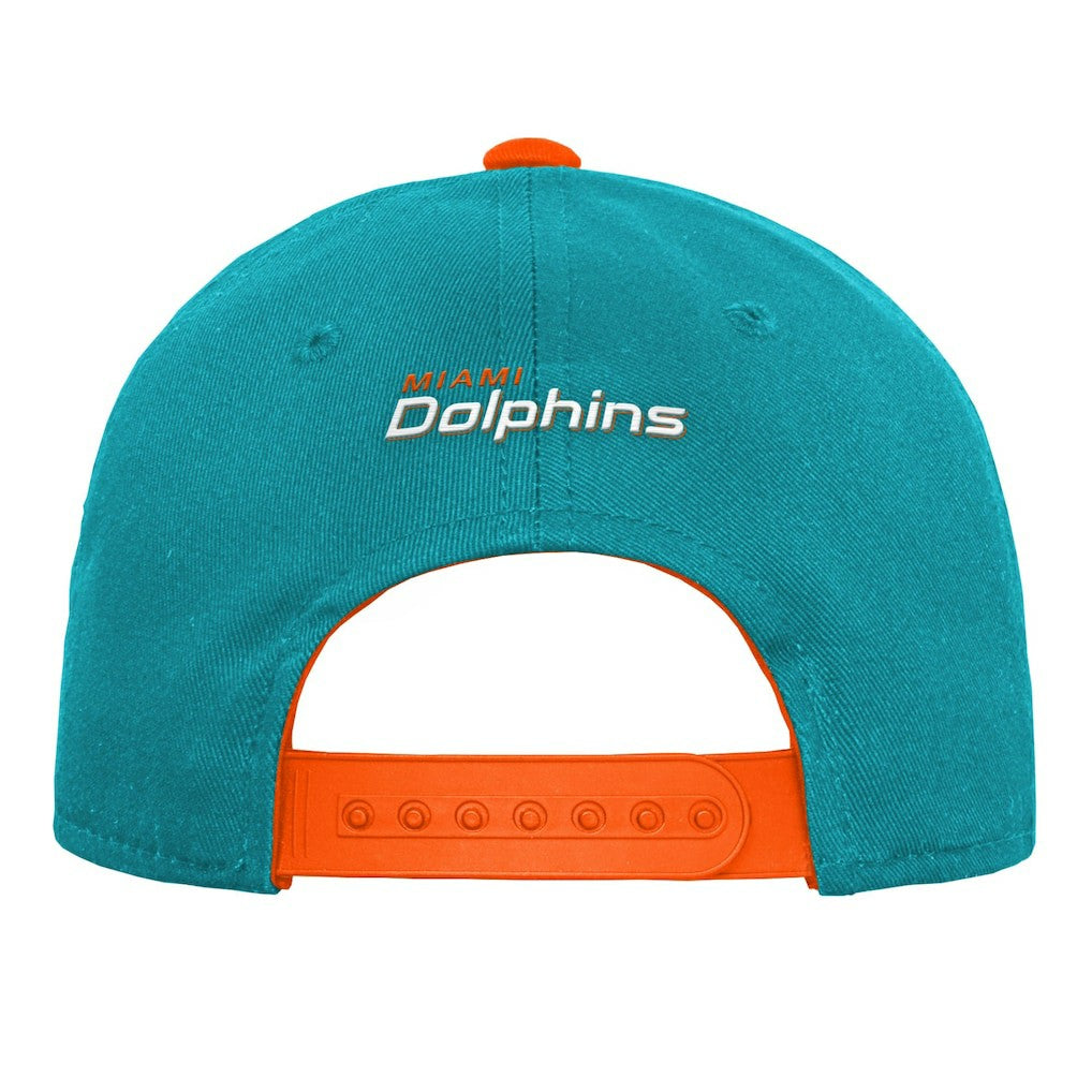 Miami Dolphins Youth Team Pre-Curved Adjustable Hat Aqua - NFL