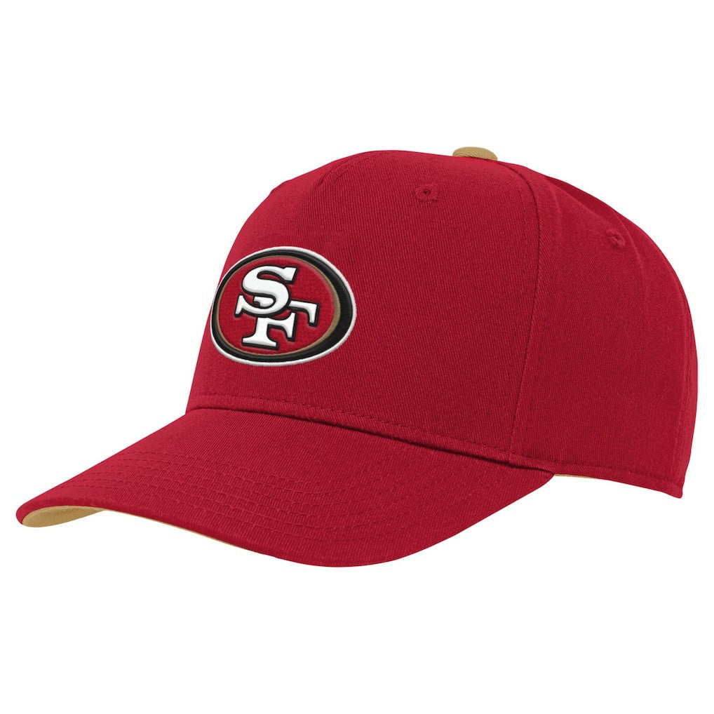San Francisco 49ers Youth Team Pre-Curved Adjustable Hat Scarlet - NFL