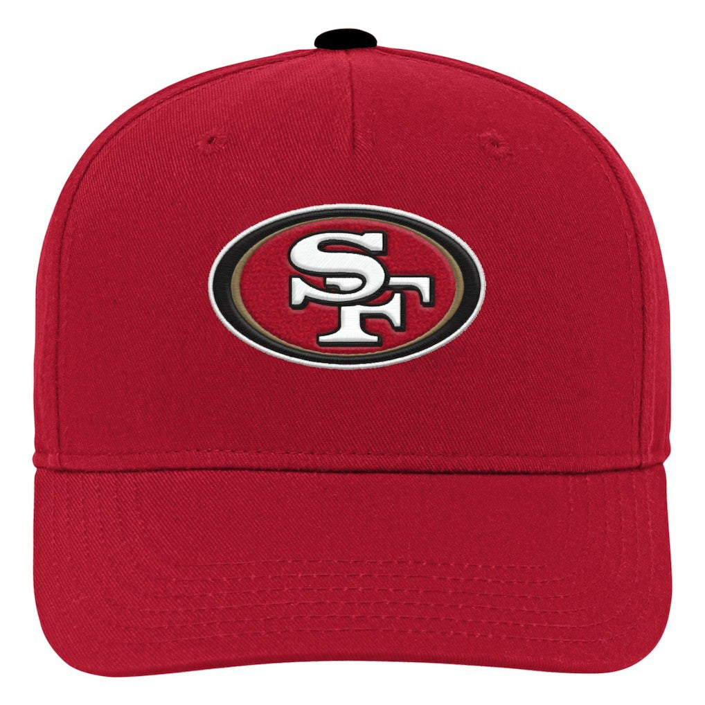 San Francisco 49ers Youth Team Pre-Curved Adjustable Hat Scarlet - NFL