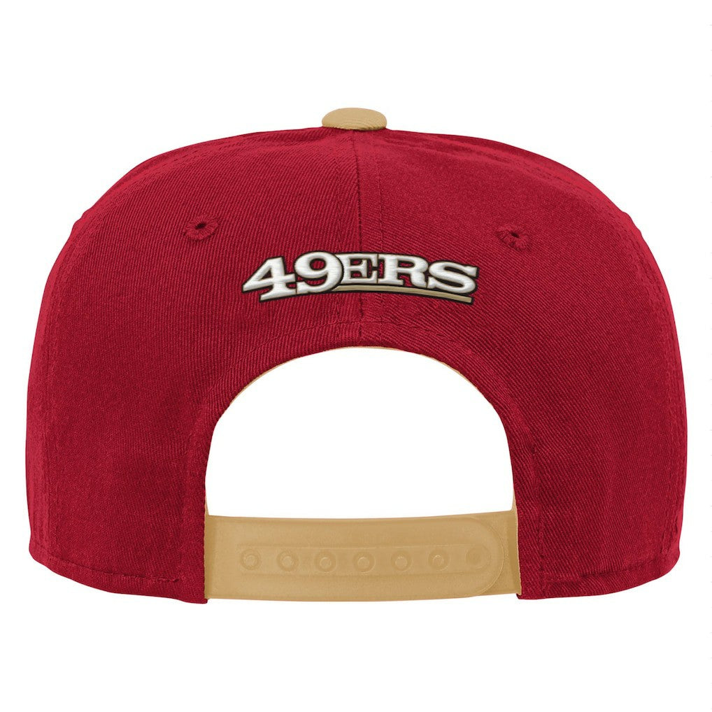 San Francisco 49ers Youth Team Pre-Curved Adjustable Hat Scarlet - NFL