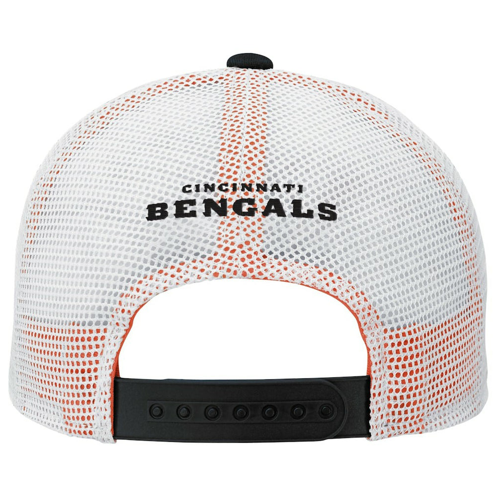 Cincinnati Bengals Youth Core Lockup Trucker Adjustable Hat Black - NFL