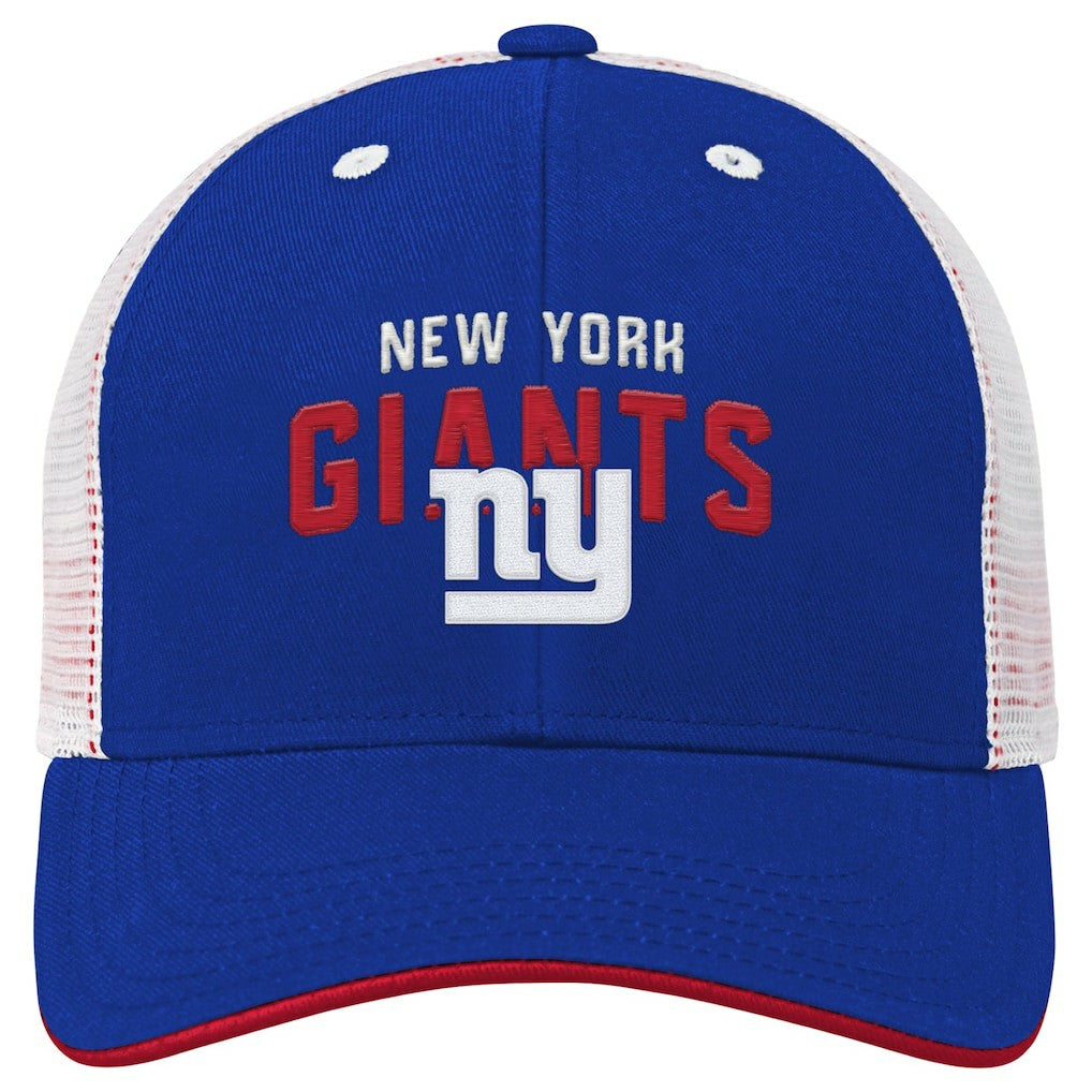 New York Giants Youth Core Lockup Trucker Adjustable Hat Royal - NFL