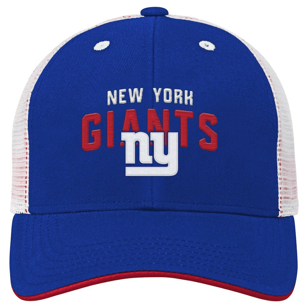 New York Giants Youth Core Lockup Trucker Adjustable Hat Royal - NFL