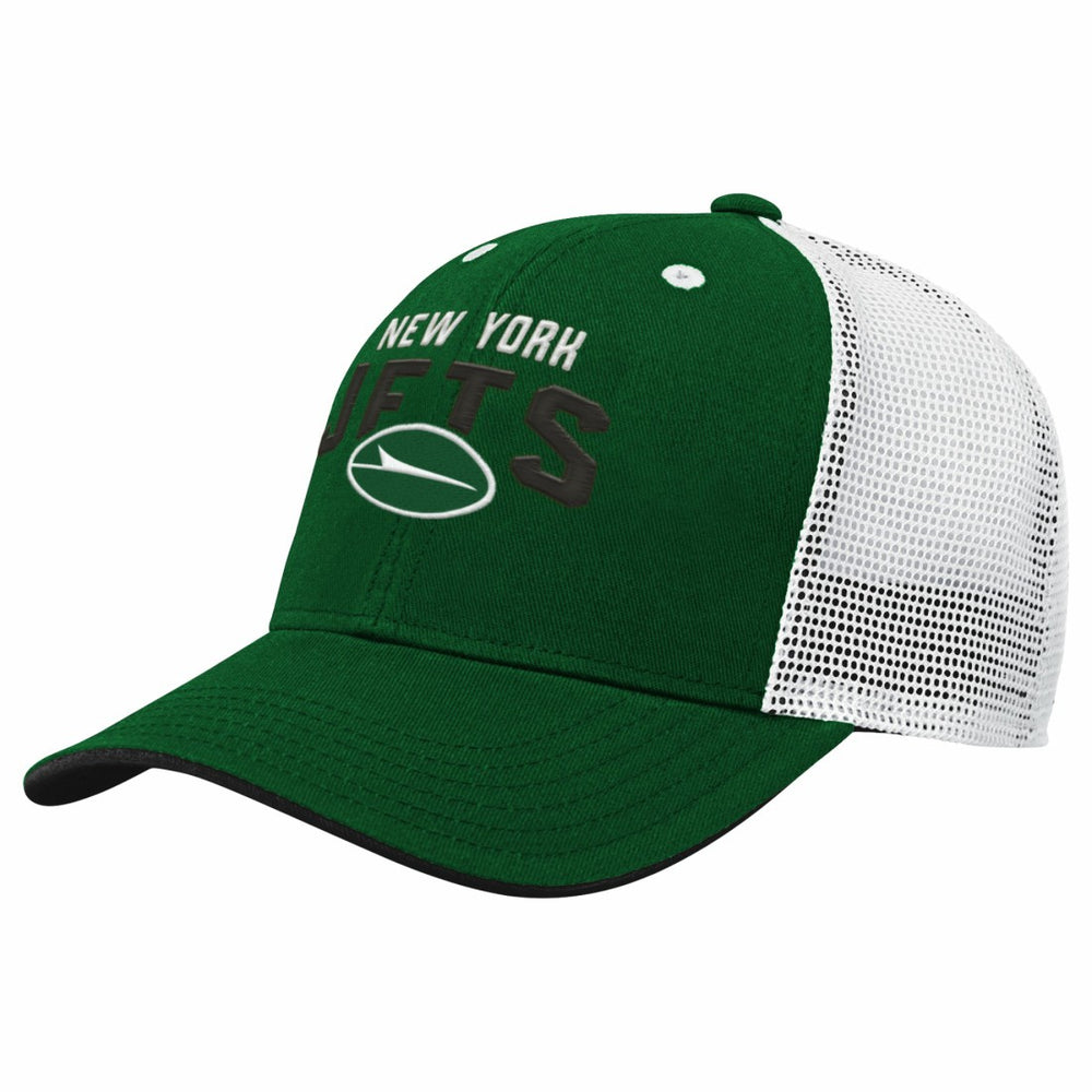 New York Jets Youth Core Lockup Trucker Adjustable Hat Green - NFL