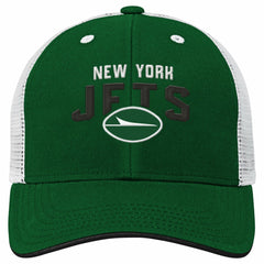 New York Jets Youth Core Lockup Trucker Adjustable Hat Green - NFL