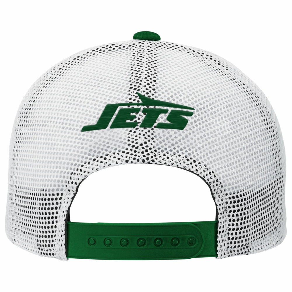 New York Jets Youth Core Lockup Trucker Adjustable Hat Green - NFL