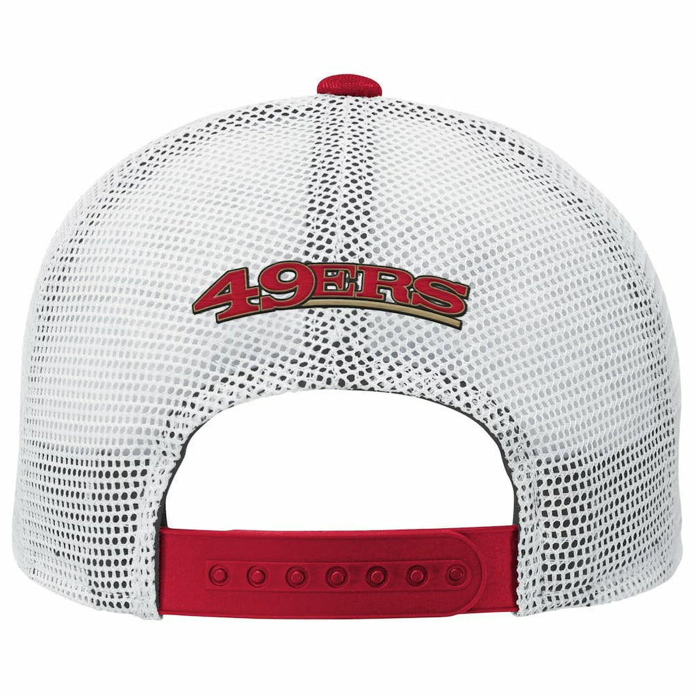 San Francisco 49ers Youth Core Lockup Trucker Adjustable Hat Scarlet - NFL