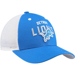 Detroit Lions Youth Core Lockup Trucker Adjustable Hat Blue - NFL