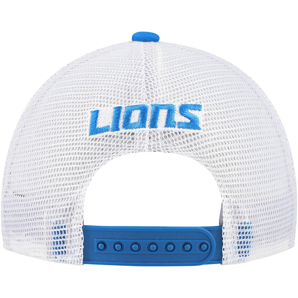 Detroit Lions Youth Core Lockup Trucker Adjustable Hat Blue - NFL