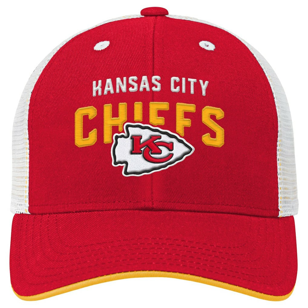 Kansas City Chiefs Youth Core Lockup Trucker Adjustable Hat Red - NFL