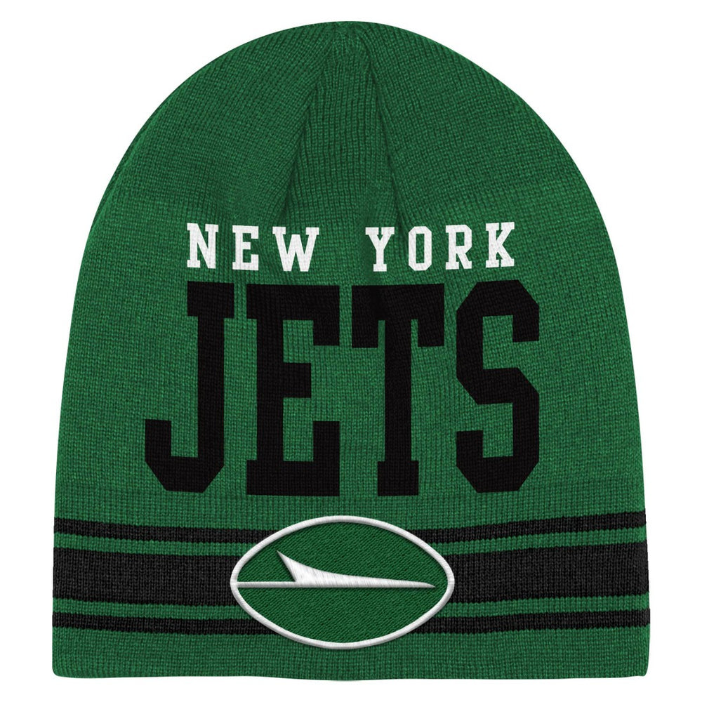 New York Jets Youth Retro Knit Beanie Green - NFL