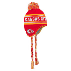 Kansas City Chiefs Youth Jacquard Tassel Knit Hat with Pom Red - NFL