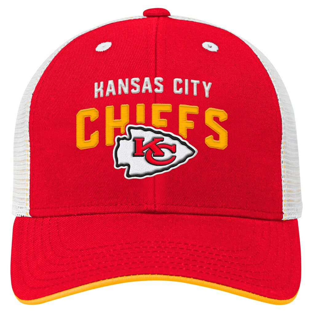 Kansas City Chiefs Preschool Core Lockup Trucker Adjustable hat Red - NFL