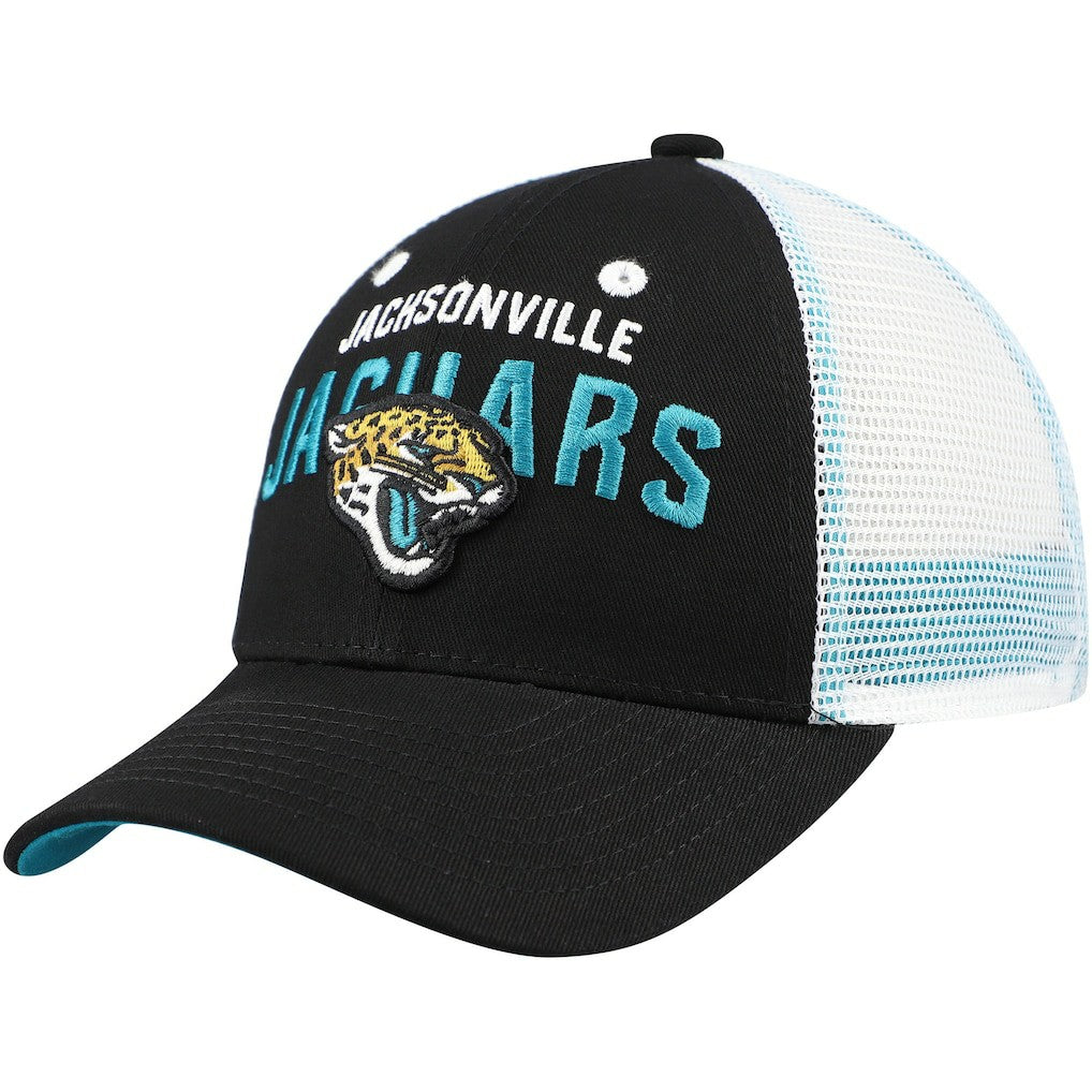 Jacksonville Jaguars Preschool Core Lockup Trucker Adjustable hat Black - NFL