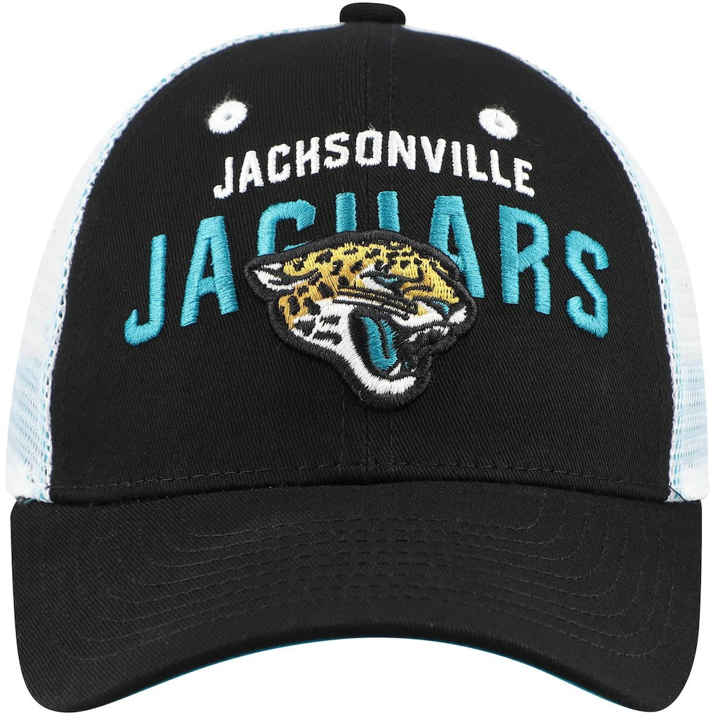Jacksonville Jaguars Preschool Core Lockup Trucker Adjustable hat Black - NFL