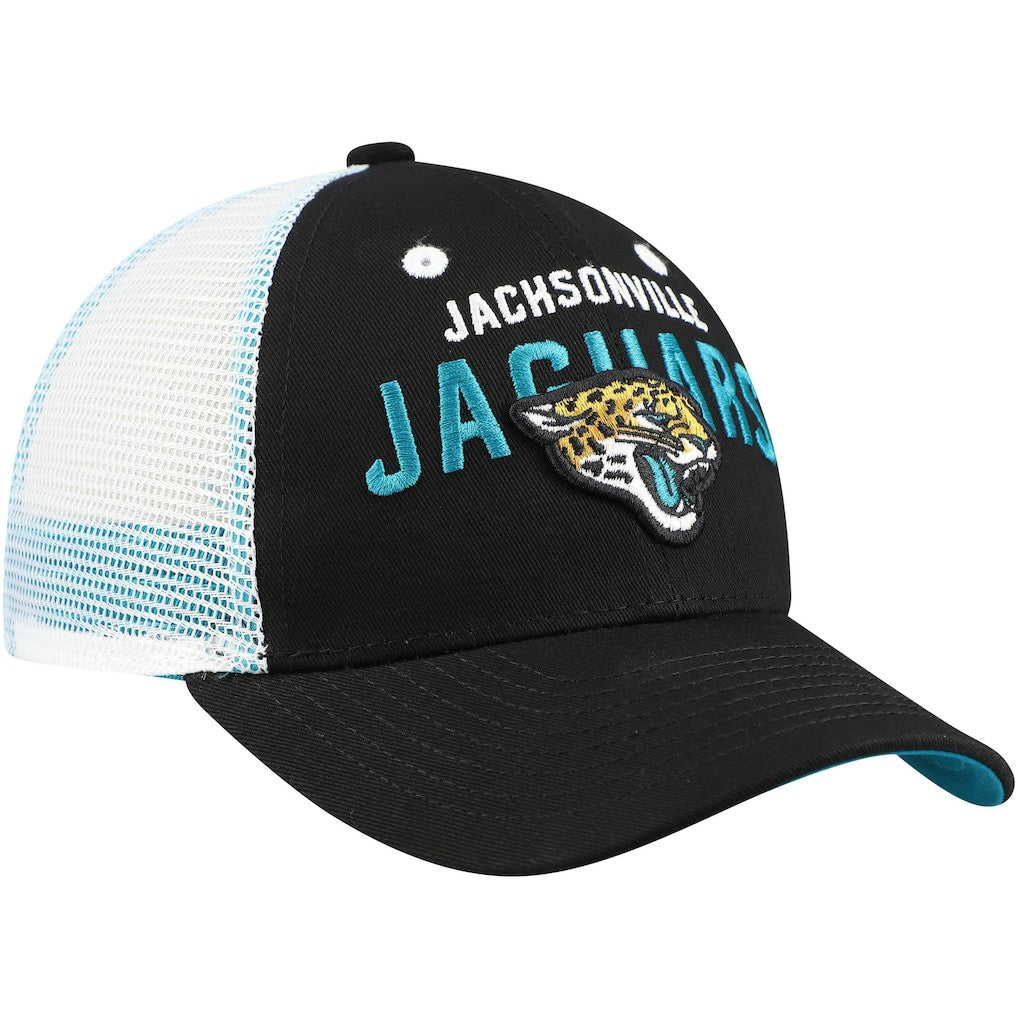 Jacksonville Jaguars Preschool Core Lockup Trucker Adjustable hat Black - NFL