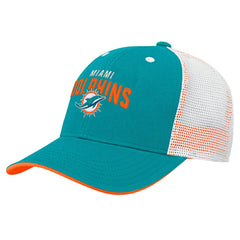 Miami Dolphins Preschool Core Lockup Trucker Adjustable hat Aqua - NFL
