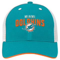 Miami Dolphins Preschool Core Lockup Trucker Adjustable hat Aqua - NFL
