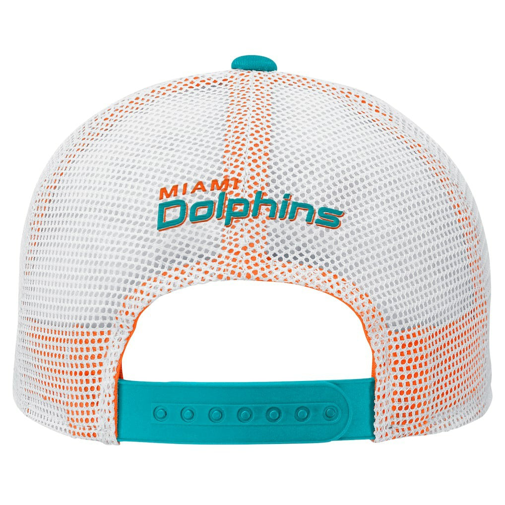 Miami Dolphins Preschool Core Lockup Trucker Adjustable hat Aqua - NFL