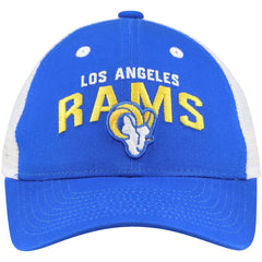 Los Angeles Rams Preschool Core Lockup Trucker Adjustable hat Royal - NFL