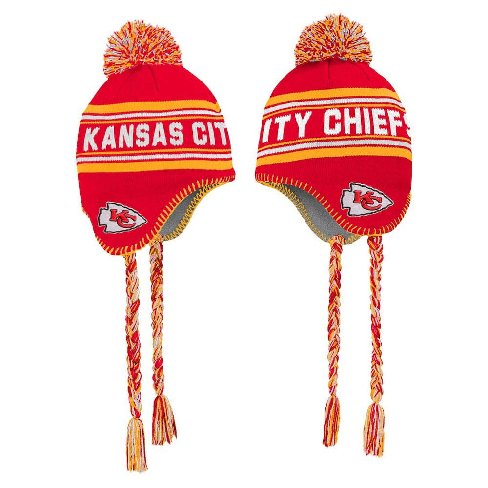 Kansas City Chiefs Preschool Jacquard Tassel Knit Hat with Pom Red - NFL