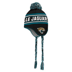 Jacksonville Jaguars Preschool Jacquard Tassel Knit Hat with Pom Black - NFL