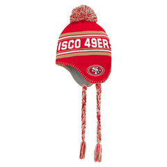 San Francisco 49ers Preschool Jacquard Tassel Knit Hat with Pom Scarlet - NFL