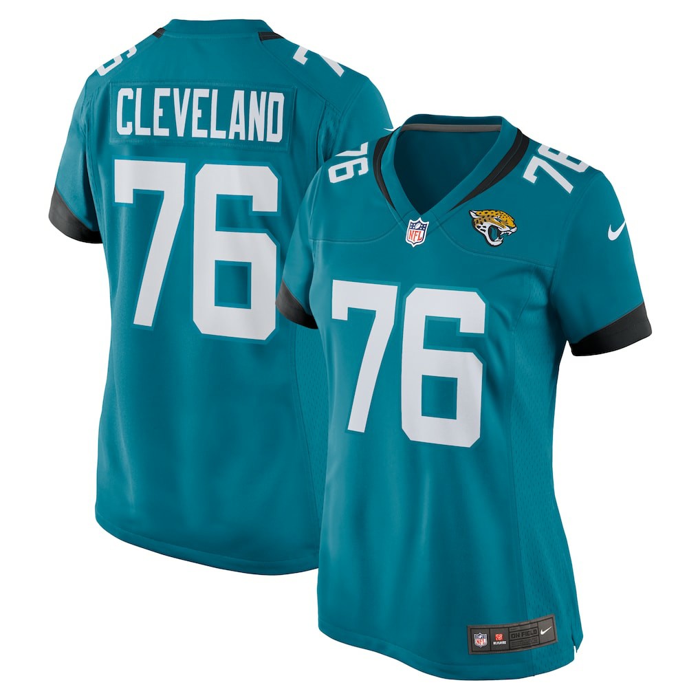 Ezra Cleveland Jacksonville Jaguars Women's Game Jersey Teal - Nike