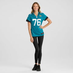 Ezra Cleveland Jacksonville Jaguars Women's Game Jersey Teal - Nike