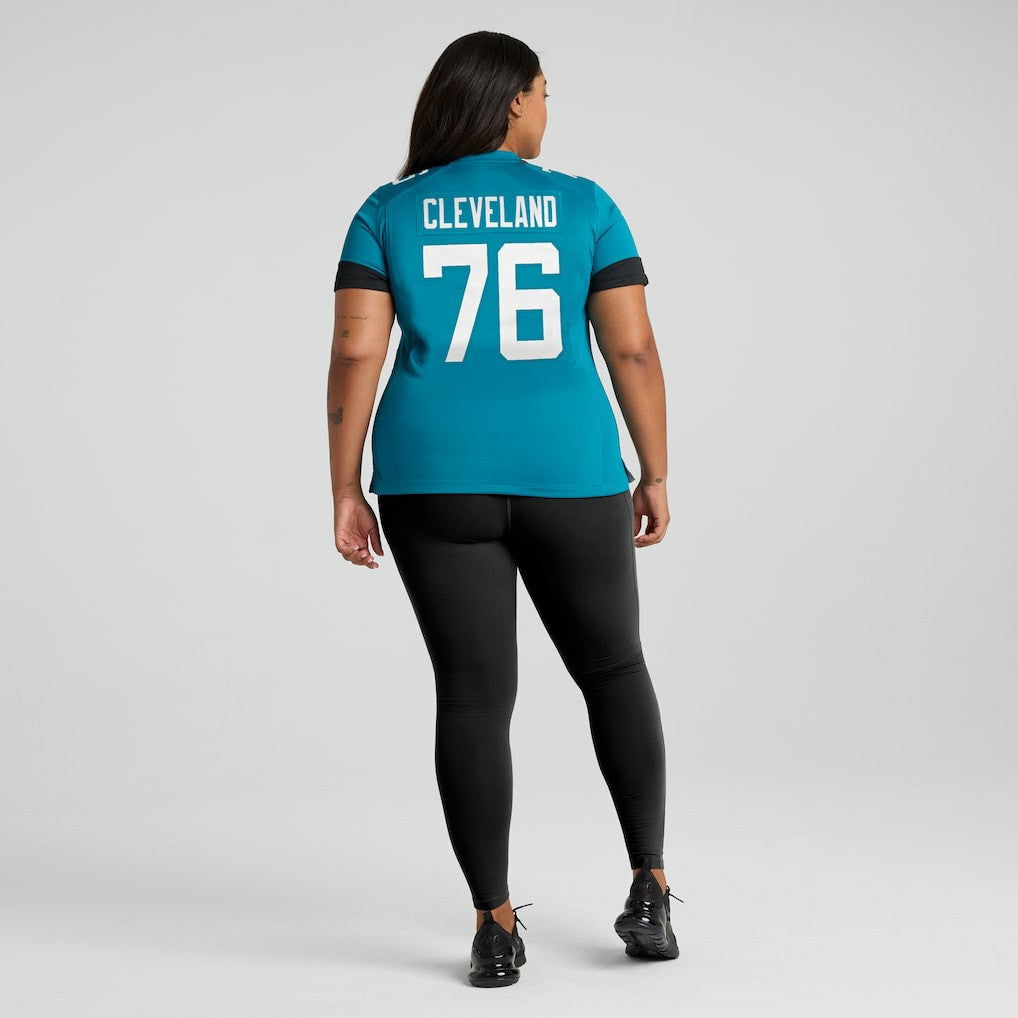 Ezra Cleveland Jacksonville Jaguars Women's Game Jersey Teal - Nike