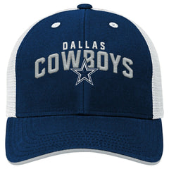 Dallas Cowboys Youth Core Lockup Trucker Adjustable Hat Navy - NFL