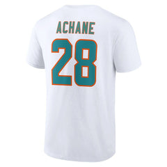 De’Von Achane Miami Dolphins Icon Player Name & Number T-Shirt White - NFL