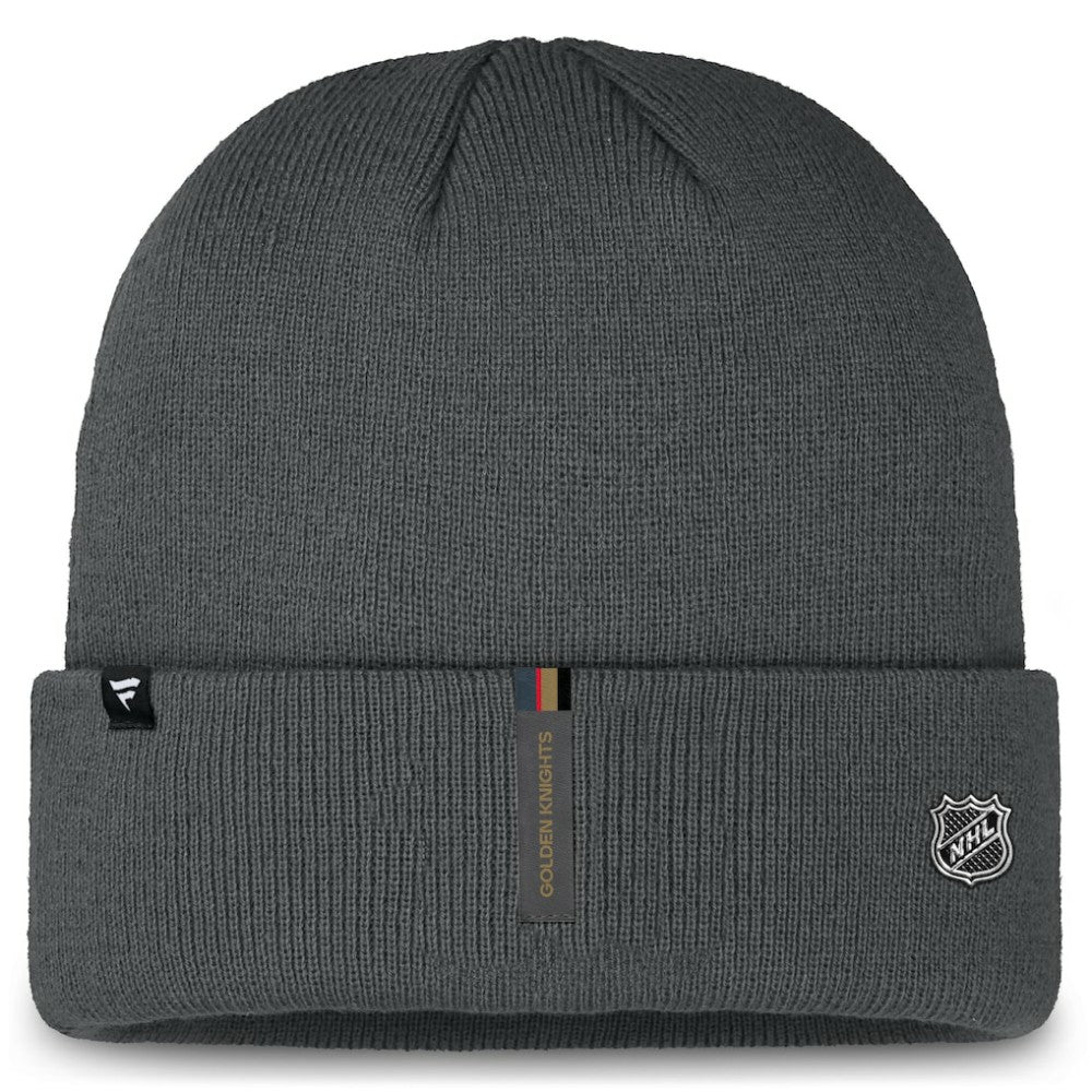 Vegas Golden Knights Fanatics Authentic Pro Cuffed Knit Hat Gray