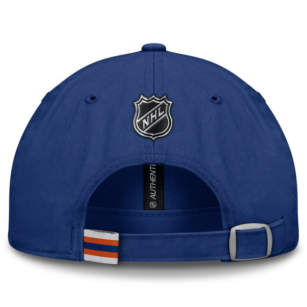 Edmonton Oilers - Fanatics Authentic Pro Prime Adjustable Hat Royal