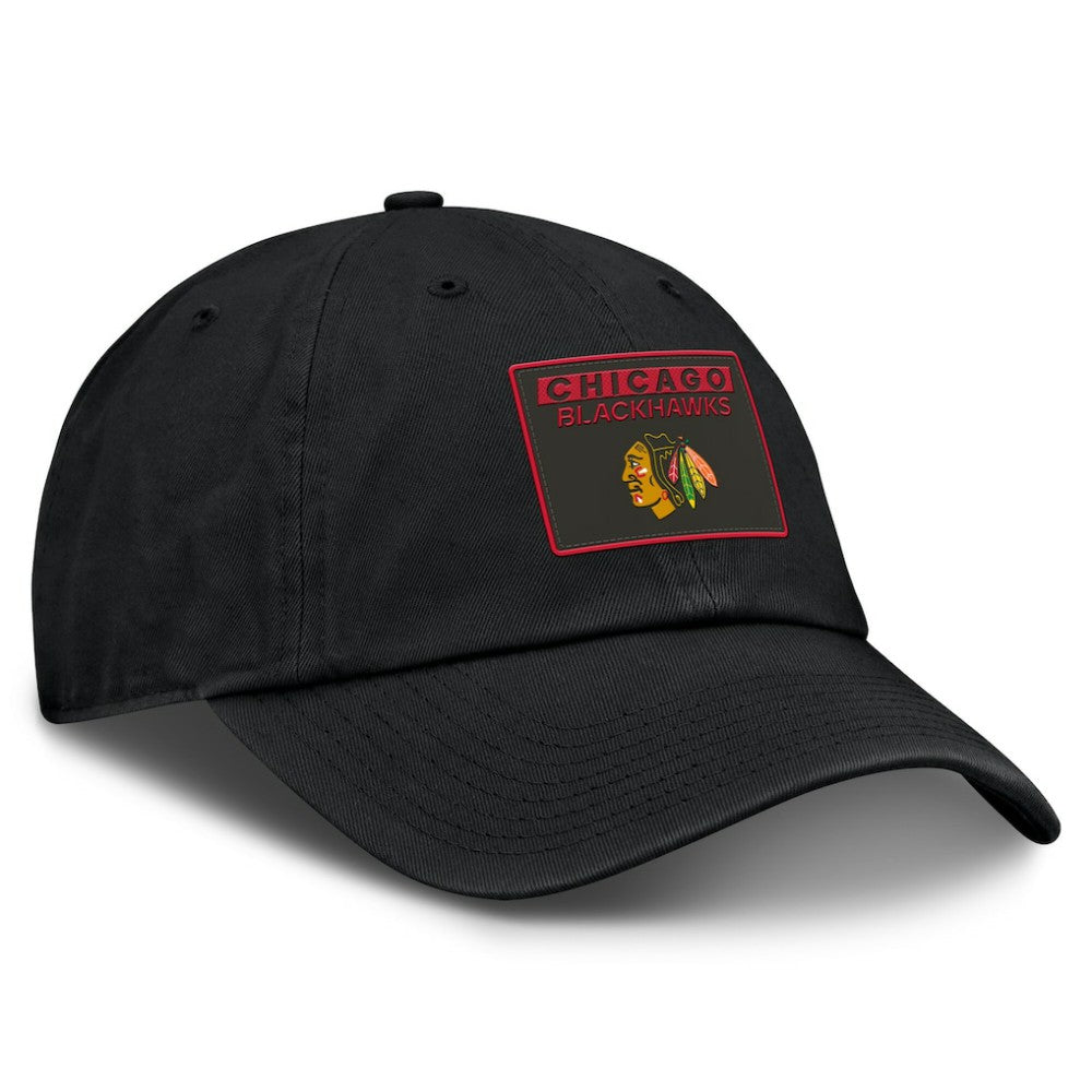 Chicago Blackhawks Fanatics Authentic Pro Prime Adjustable Hat Black