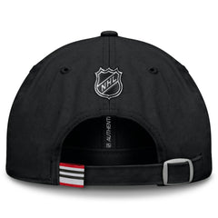 Chicago Blackhawks Fanatics Authentic Pro Prime Adjustable Hat Black